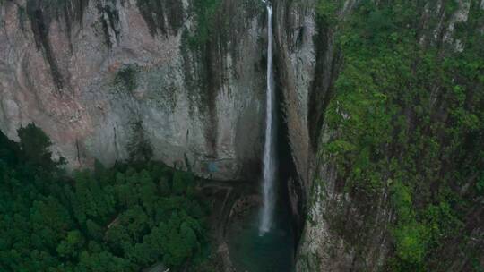 浙江温州雁荡山大龙湫景区航拍