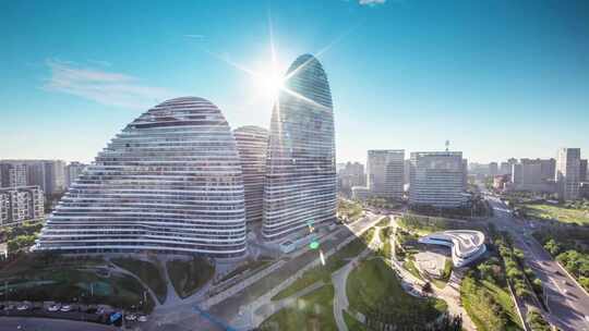 【4K】北上广深一线城市发展航拍延时