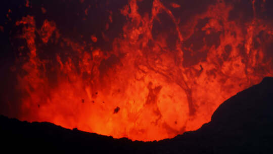 火山口岩浆喷发