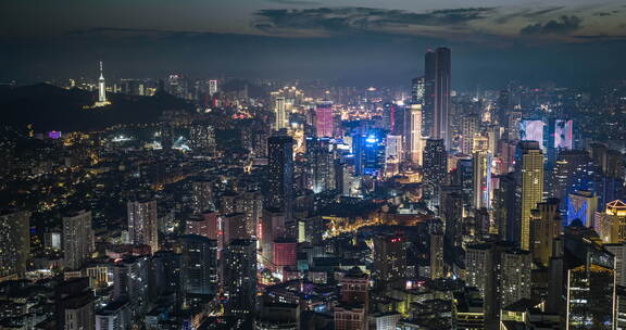 悟3航拍大连极致内透夜景