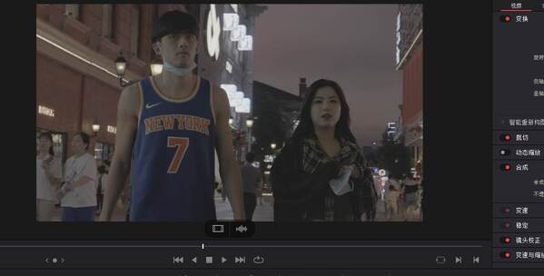 【4K】街头夜景行人视频素材模板下载