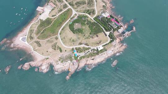 4K航拍青岛小麦岛公园全景--高清无人机2022