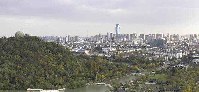 山与城市远景