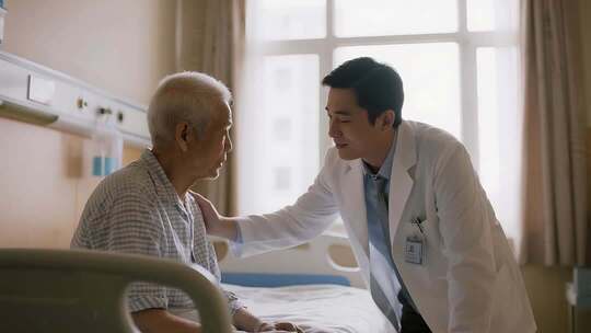 医生节医生与病人交流温馨医疗场景视频