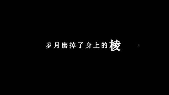 秋裤大叔-送给自己的歌dxv编码字幕歌词