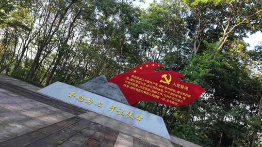 入党宣誓党建红色旗帜