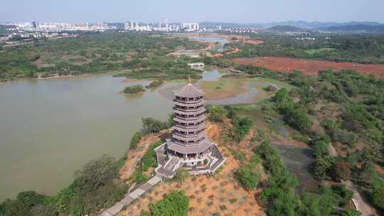 合集航拍广西崇左旅游景区山水风光