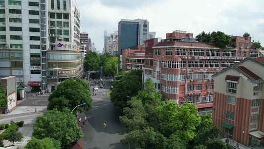 航拍漳州城市风光漳州建设漳州大景