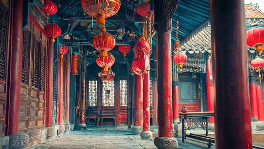 古镇风情时光穿越 文化传承建筑艺术历史遗