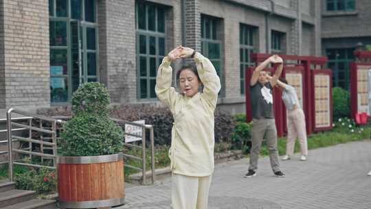 全民晨练八段锦中医养生运动锻炼