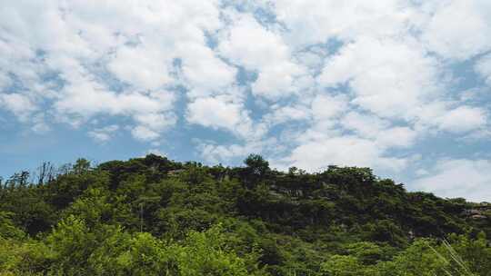 四川达州 通川区 乡下 蓝天白云延时