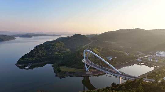 抽水电站 溧阳 天目湖 景詹沙河大桥