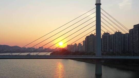 夕阳 五象大桥