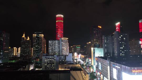 深圳华强北步行街夜景