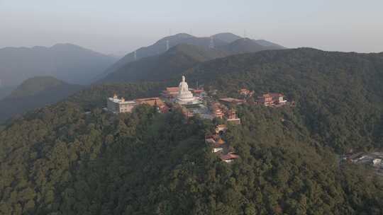 航拍东莞观音寺