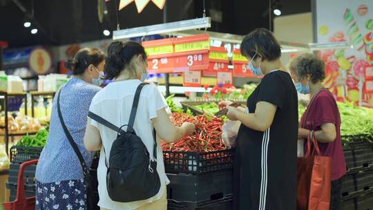 超市水果素材，超市购物视频合集