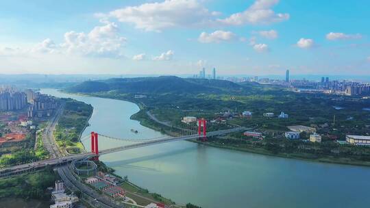 邕江 良庆大桥视频素材模板下载