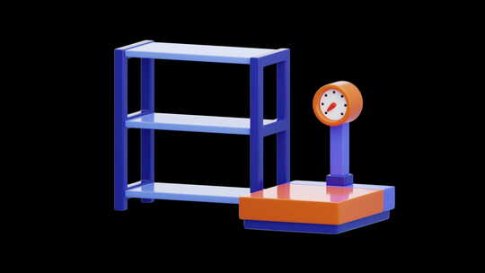 利用空间在家中或企业中存储物品的3D动画