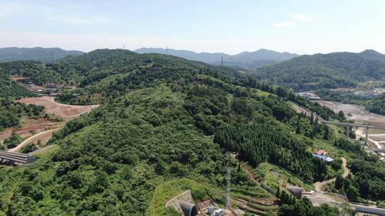 航拍 高铁 铁路 穿山 隧道