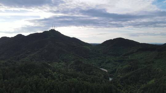 航拍湖南中坡山国家森林公园