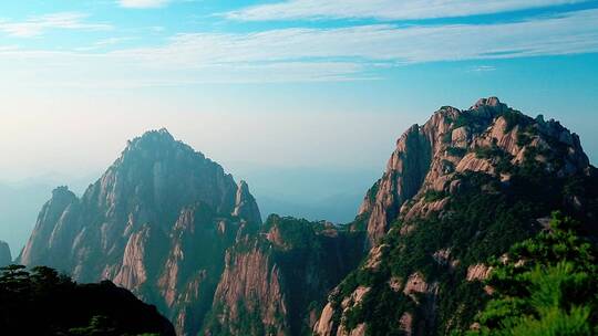 黄山的山峰