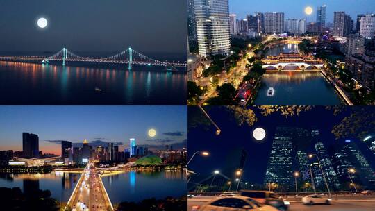 城市月亮 中秋满月