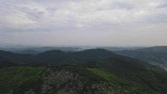 航拍湖南中坡山国家森林公园