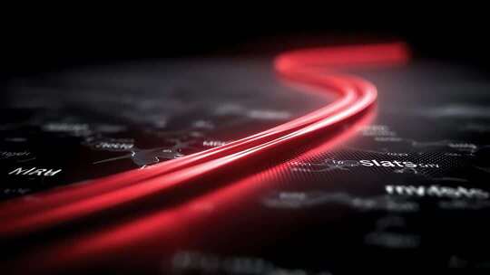 钢铁巨龙穿梭时空隧道未来科技铁路运输火车