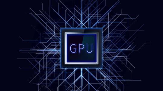 GPU三维科技感电路板生长线条场景视频素材模板下载