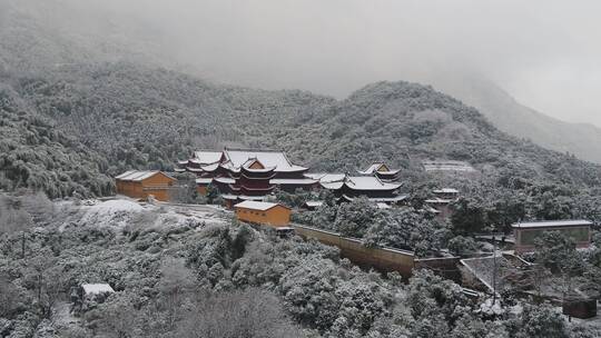 金华山双龙景区 雪景