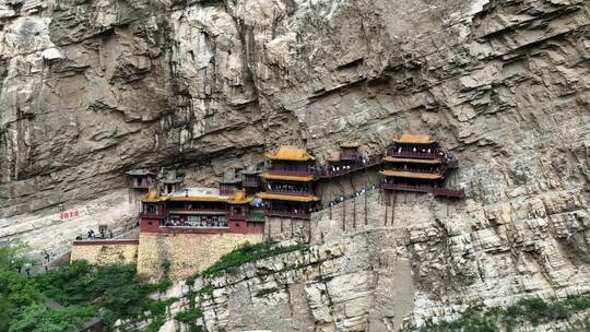 山西大同悬空寺航拍