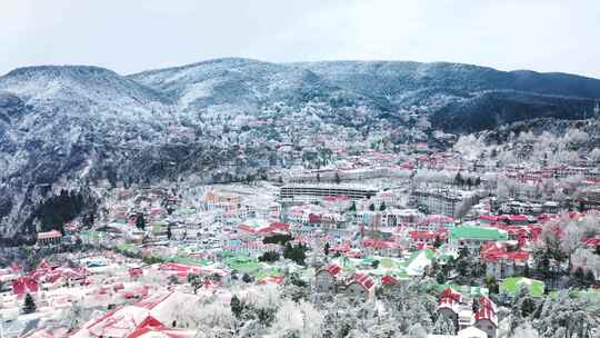 唯美庐山牯岭镇雪景