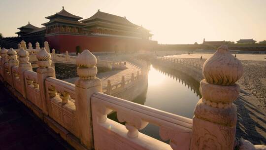 北京故宫太和门广场的午门