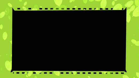 绿叶简洁视频框带通道