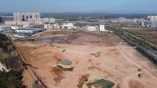 航拍湖北宜昌夷陵区乡村建设