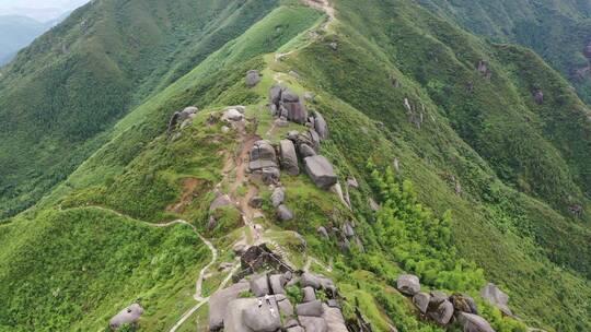 航拍常宁扶仓山风景