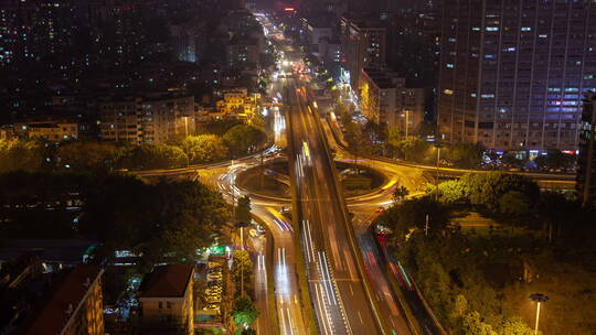 广州夜间公路行驶视频素材模板下载