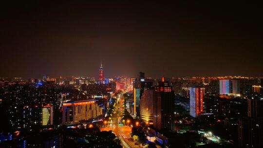 【原创】4K航拍常州夜景新北区恐龙园