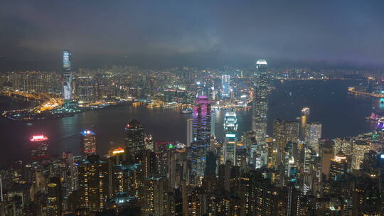 香港城市夜景延时