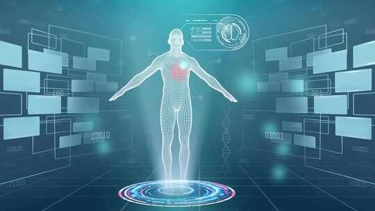 人体投影医疗科技视频