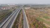高速公路乡村田野航拍全景高清在线视频素材下载
