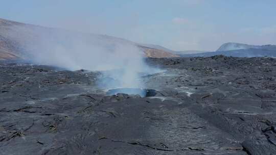 熔岩，流动，火山，火山