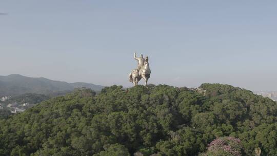 闽南 福建 泉州 大坪山公园 郑成功雕像