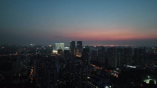 徐汇区漕河泾经济开发区夜景视频素材模板下载