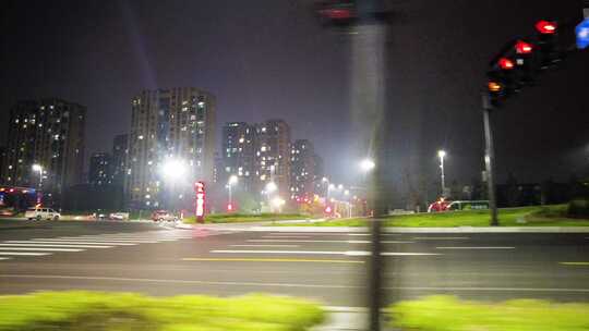 城市马路夜景视频素材