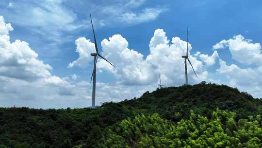 可循环绿色能源风力发电机视频素材模板下载