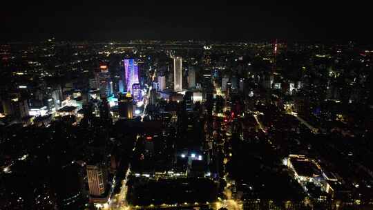 江苏 南京 城市宣传  夜景 灯光 大景 航拍