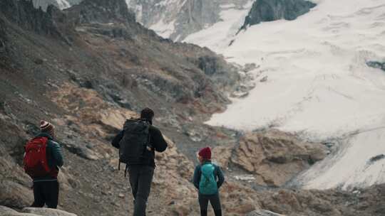 游客，徒步旅行，菲茨罗伊，山