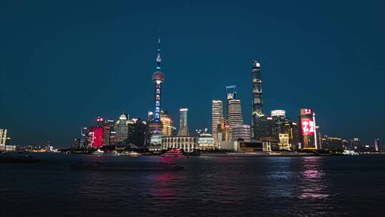 上海陆家嘴延时旅拍宣传片日转夜视频素材模板下载