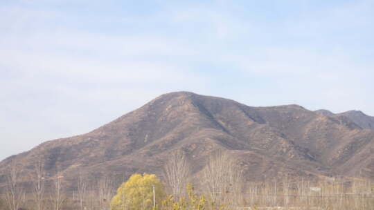 风景 沿途 高速公路 大山 秋天